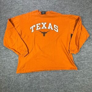 Steve & Barrys Texas Longhorns Shirt Mens XL Orange Long Sleeve NCAA Tee